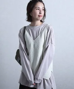 Вязаная майка Pourvous, цвет Ivory