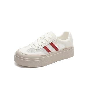 JOSINY Женские кроссовки бежево-красного цвета