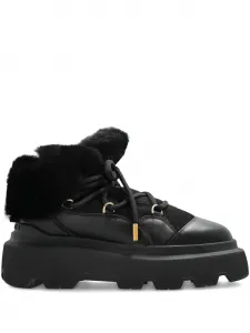 Женские зимние ботинки Inuikii Endurance на шнуровке треккинговые, черный