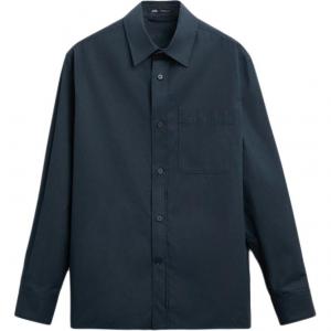 ZARA Рубашка мужская морская синяя