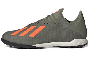 Футбольные бутсы X 19.3 мужские с низким верхом, традиционные зеленые/солнечно-оранжевые/мелово-белые Adidas