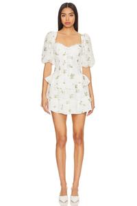 Мини-Платье кинсли For Love & Lemons, белый