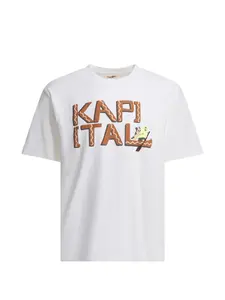 Футболка с принтом-логотипом Kapital, белый