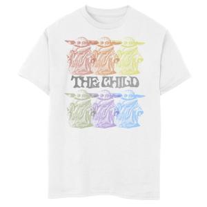 Винтажная футболка с радужным рисунком «Невинность» для мальчиков 8–20 лет «Звездные войны: Мандалорец» Star Wars