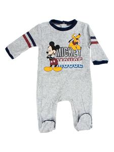 Disney Mickey Mouse Детский комбинезончик с Микки Маусом - уютная мягкая пижама серого цвета