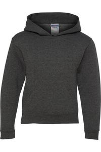 Толстовка с капюшоном JERZEES NuBlend Youth, цвет black heather