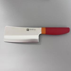 Zwilling Нож для разрубки костей, бытовой, специализированный, нержавеющая сталь, оранжево-красный