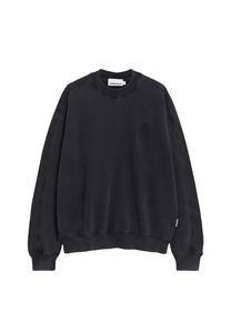 Толстовка ARMEDANGELS EMAAL CREWNECK GMT DYE, черный