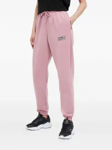 Трикотажные спортивные брюки с логотипом и кулиской Under Armour, розовый