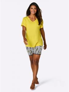 WITT WEIDEN Короткие шорты салатово-черного и черно-белого цвета