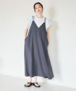 Винтажное платье-комбинация из саржи Coen, цвет Dk.Gray