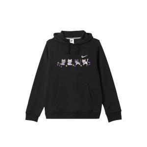 Nike Мужская толстовка Club с капюшоном, черная, утепленная, стандартного размера