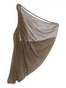 Драпированный топ Diana на одно плечо Norma Kamali, зеленый