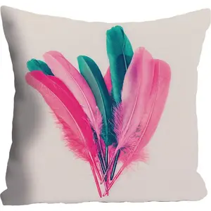 Декоративная подушка queence Federn без наполнителя, 1 штука Queence, Bunt + bedruckt