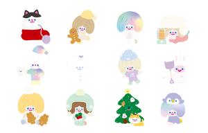 RICO HAPPY WINTER Happiness Winter Day Collection слепой бокс товары одиночный мисти бокс/полный бокс 12 шт FINDING UNICORN