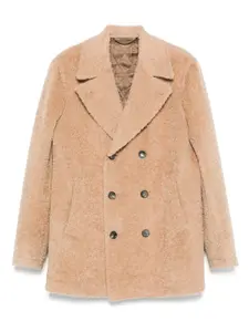 Двубортное пальто Canali, нейтральный