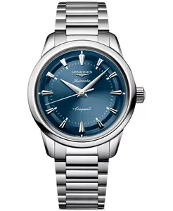 Мужские часы Conquest Heritage Automatic из нержавеющей стали 38 мм Longines