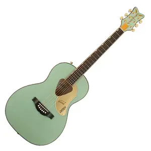 Акустическая гитара Gretsch G5021E Ltd Ed Rancher Penguin Parlor, гриф из розового дерева, отделка Mint Metallic
