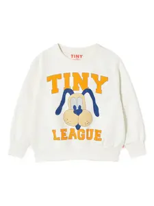 Толстовка с мультяшной собакой Tiny Cottons, белый