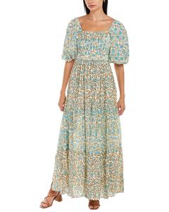 Ash & Eden Счастливое макси-платье, синий