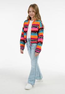 Бомбер myMo KIDS, цвет mehrfarbig neon pink