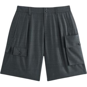 Вышитые повседневные шорты и брюки мужские PEACEBIRD MEN, trade wind серый 1