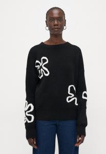 Джемпер ONLY Tall ONLDAISY STITCH O NECK , Black/Pumice Stone/Black