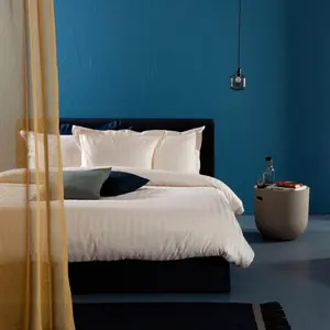 Постельное белье damai» Сатин в полоску по размеру. 135х200, 155х220 или 200х200 см", элегантное постельное белье из хлопка, постельное белье на молнии, слоновая кость