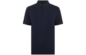 Футболка поло с вышитым логотипом Boss HUGO BOSS, морской синий