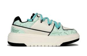 Кроссовки MLB Chunky Liner Skateboarding Shoes Unisex Low-top Beige/Blue, голубой