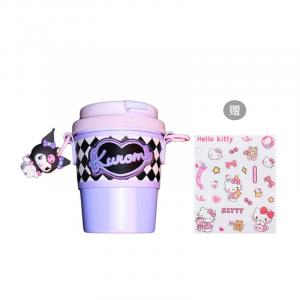 Kulomi Urban Chic Style термостакан 360 мл Sanrio, Diamond Pattern-Kuromi 300ML[Includes Hello Kitty Sticker]