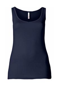 Длинная рубашка с мелким рубчиком Sheego, синий