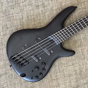 Ibanez SRMS625EX-BKF Iron Label Multi-Scale Soundgear 2021 - н.в. - Черный матовый