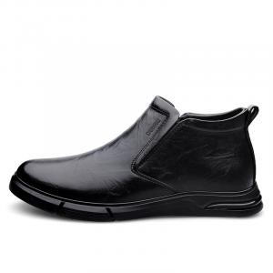 Dunnu Мужские черные зимние ботинки на шнуровке с меховой подкладкой, цвет Black Fleece-Lined