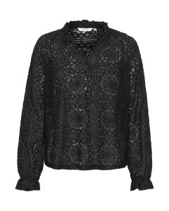 Кружевная блузка Cream Blouse Tiley, черный