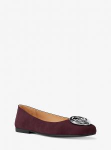 Балетки из замши Milan Michael Kors, Oxblood