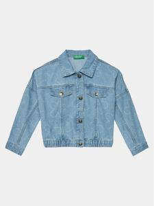 Джинсовая куртка стандартного кроя United Colors Of Benetton, синий