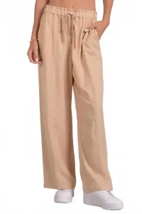 Широкие брюки песочного цвета Elan