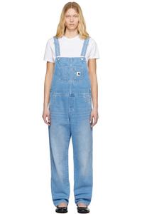 Прямые джинсовые комбинезон с нагрудником Carhartt Work In Progress, синий