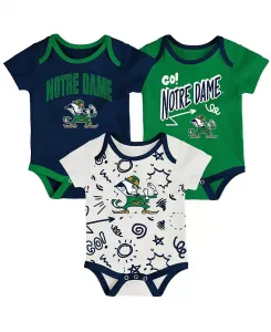 Комплект из 3 боди Notre Dame Fighting Irish для мальчиков и девочек на весь день Outerstuff
