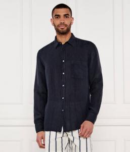 Льняная рубашка relegant_6 Regular fit Boss Orange, синий