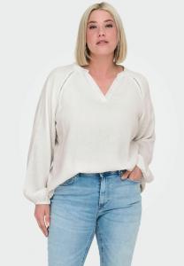 Блуза ONLY Carmakoma CARTHYRA, Cloud Dancer/Off-White