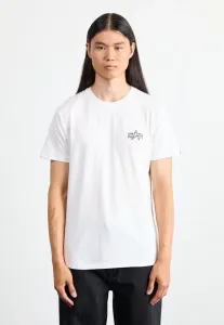 Футболка с фирменным принтом Alpha Industries, White