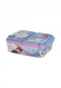 Детский ланч-бокс Disney Frozen с 3 отделениями и ярким дизайном Disney, синий 6,7x16,5x19,5 см