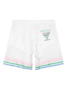 Полосатые шорты с кулиской CASABLANCA, белый