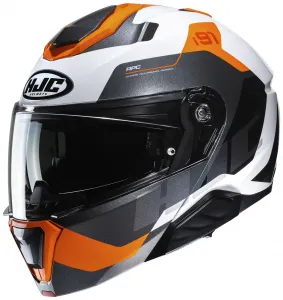 Шлем HJC i91 Carst HJC Helmets, белый/оранжевый