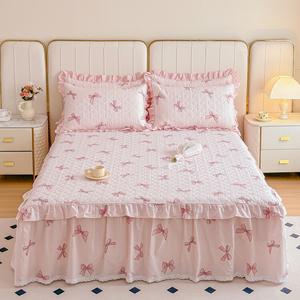 Antarctic Простыня на резинке 180х200 см из хлопка, комплект с двумя наволочками, цвет Ladies' Scene