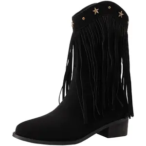 Mulinsen Женские полусапожки хаки-черные, цвет Black