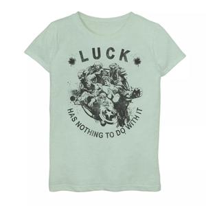 Футболка с рисунком Marvel St Patty's All Skill No Luck Avengers для девочек 7–16 лет Marvel