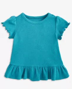 Детская футболка с коротким рукавом из ребристой ткани Baby Girls Mix and Match First Impressions, синий